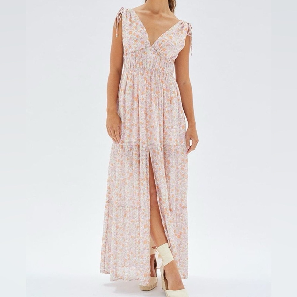 MINKPINK Versailles Tiered Floralβ Maxi Dress - Small